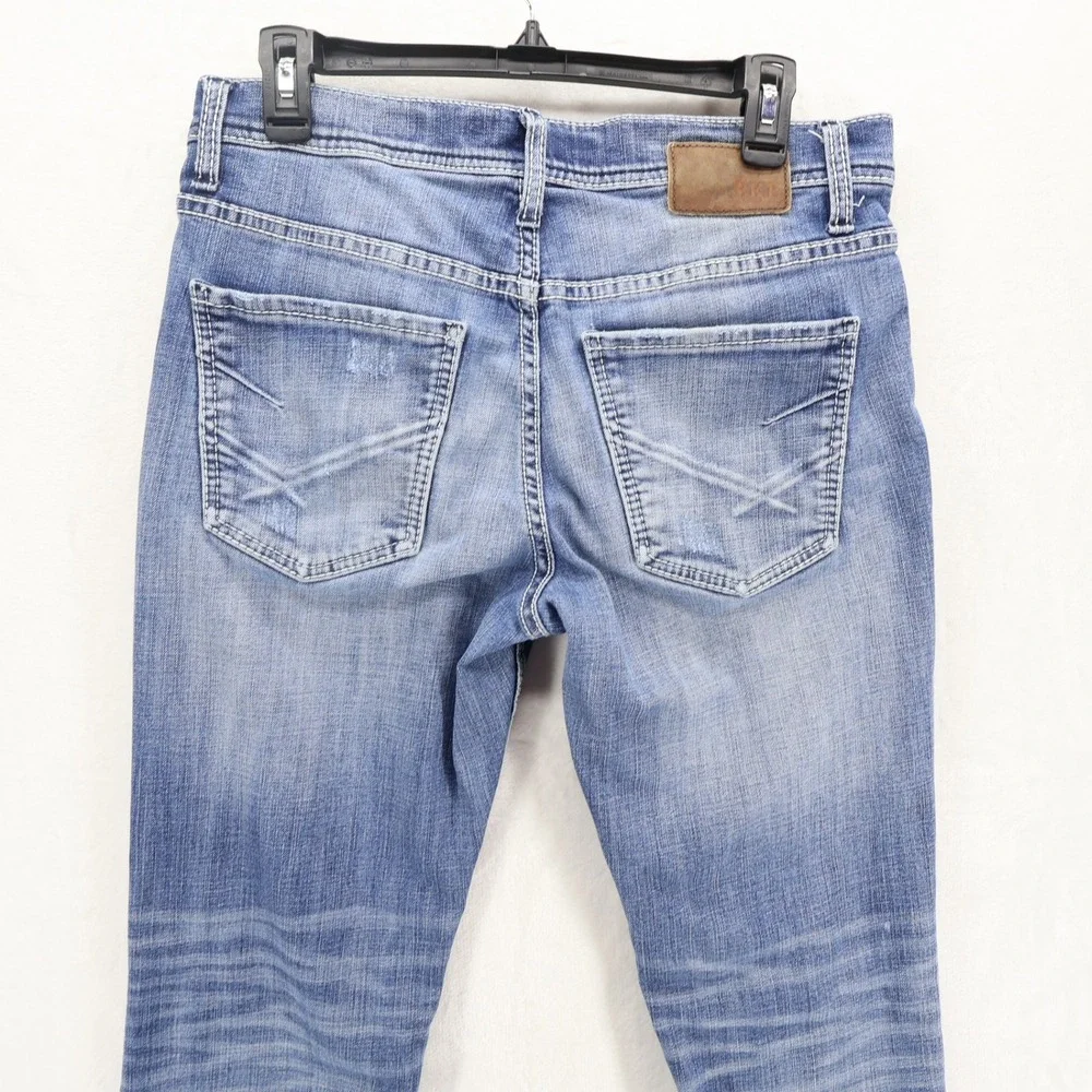 BKE Jake Straight Leg Mens Blue Denim Jeans Size 32R ABP1609